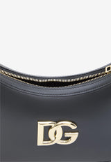 Dolce & Gabbana 3.5 DG Logo Leather Shoulder Bag Black BB7598-AW576-80999