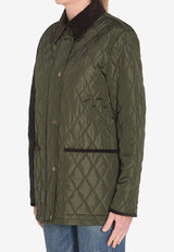 Burberry Quilted Country Jacket  Green 8113591--C2491