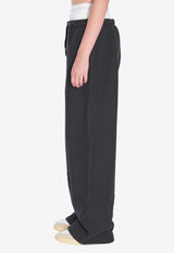 Alexander Wang Wide-Leg Track Pants Black 4CC1244349--020A
