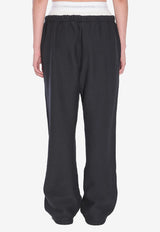 Alexander Wang Wide-Leg Track Pants Black 4CC1244349--020A