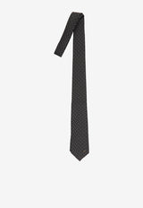 Gucci Jacquard Horsebit Silk Tie Black 836134-4E009-1063