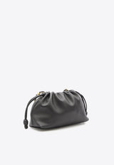 Loewe Medium Flamenco Leather Pouch Bag Black A411FCRX02--1100