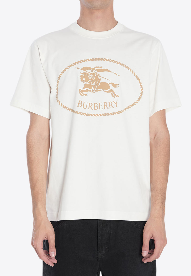 Burberry Knight Stamp T-shirt White 8110112--B7078