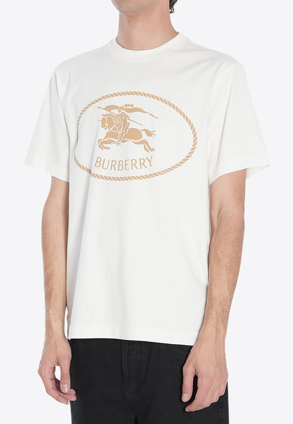 Burberry Knight Stamp T-shirt White 8110112--B7078