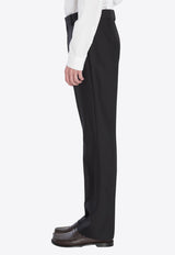 Loewe Tailored Wool and Silk Pants Black H526Y04WHD--1100