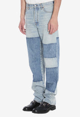 Gucci Patchwork Denim Pants Light Blue 835163-XDDCV-4681