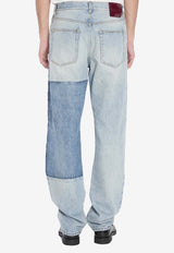 Gucci Patchwork Denim Pants Light Blue 835163-XDDCV-4681