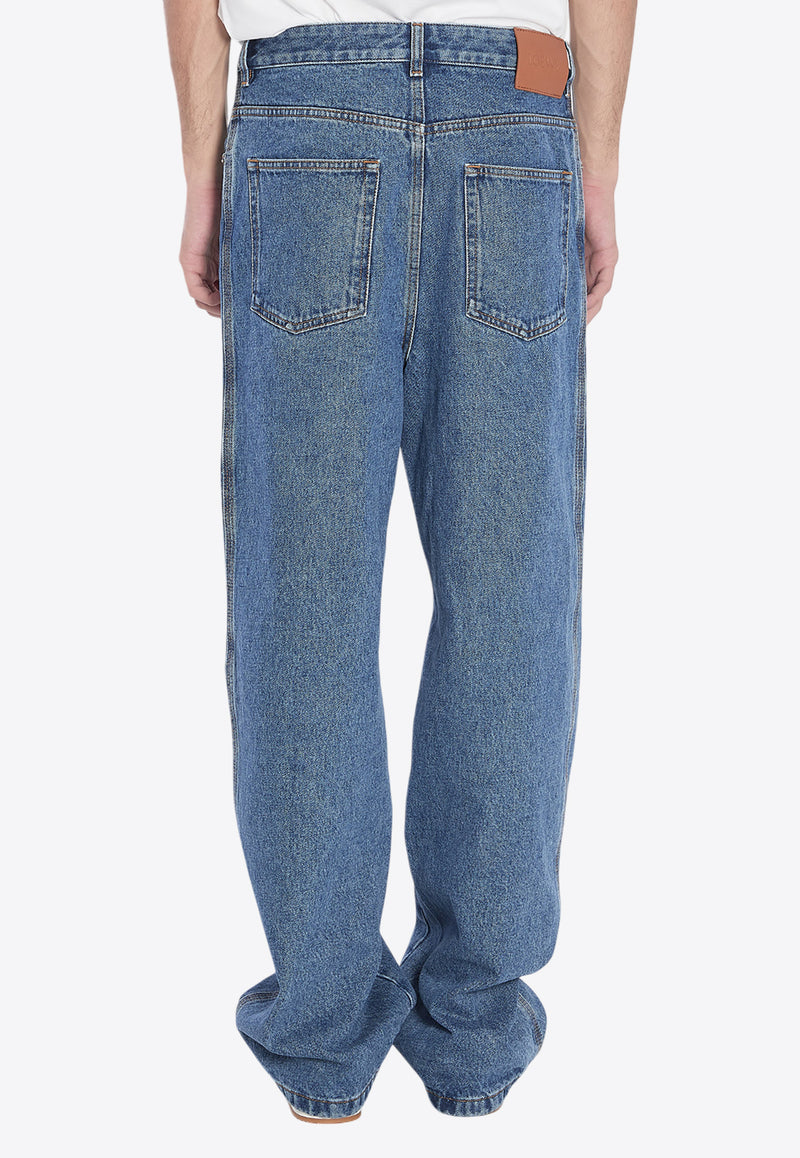 Loewe Anagram Washed Baggy Jeans Blue H526Y11WA6--5320