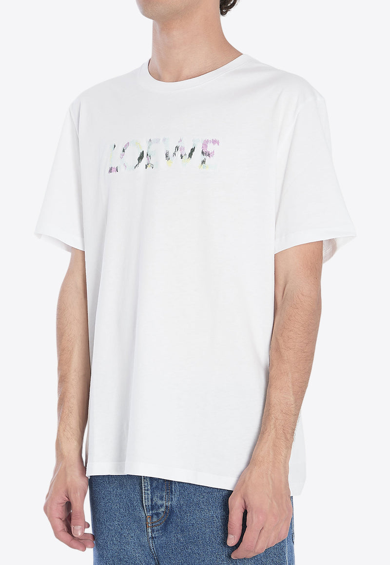 Loewe Embroidered Logo Crewneck White H526Y22XCM--2100