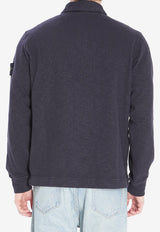 Stone Island Compass Patch Long-Sleeved Polo T-shirt Blue K2S156100054-S0238-V0026