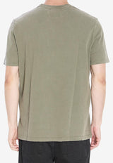 Golden Goose DB Reversed Golden Distressed T-shirt Olive GMP01220-P000671-35479
