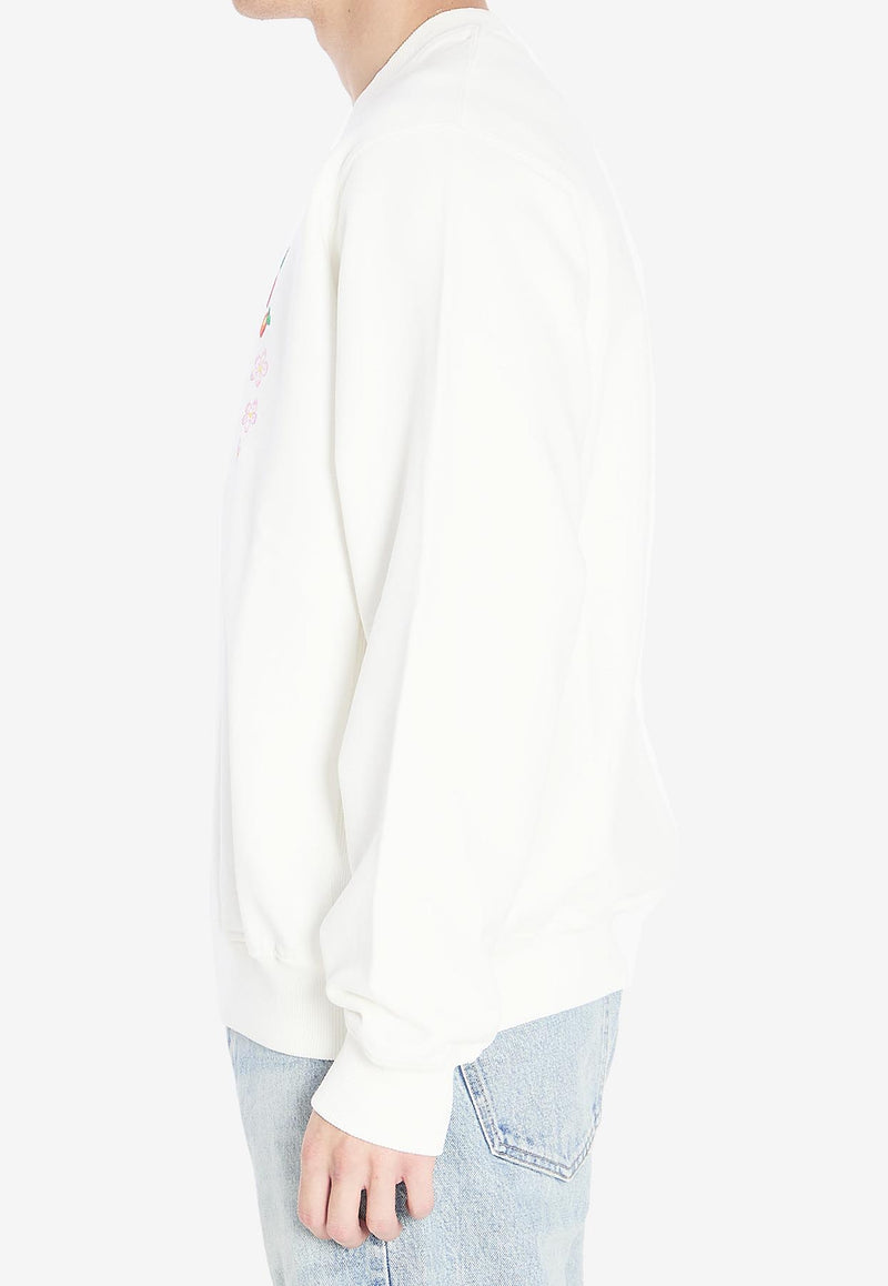 Casablanca Casa Way Mountain Sweatshirt White MPF25JTP29303--WHITE