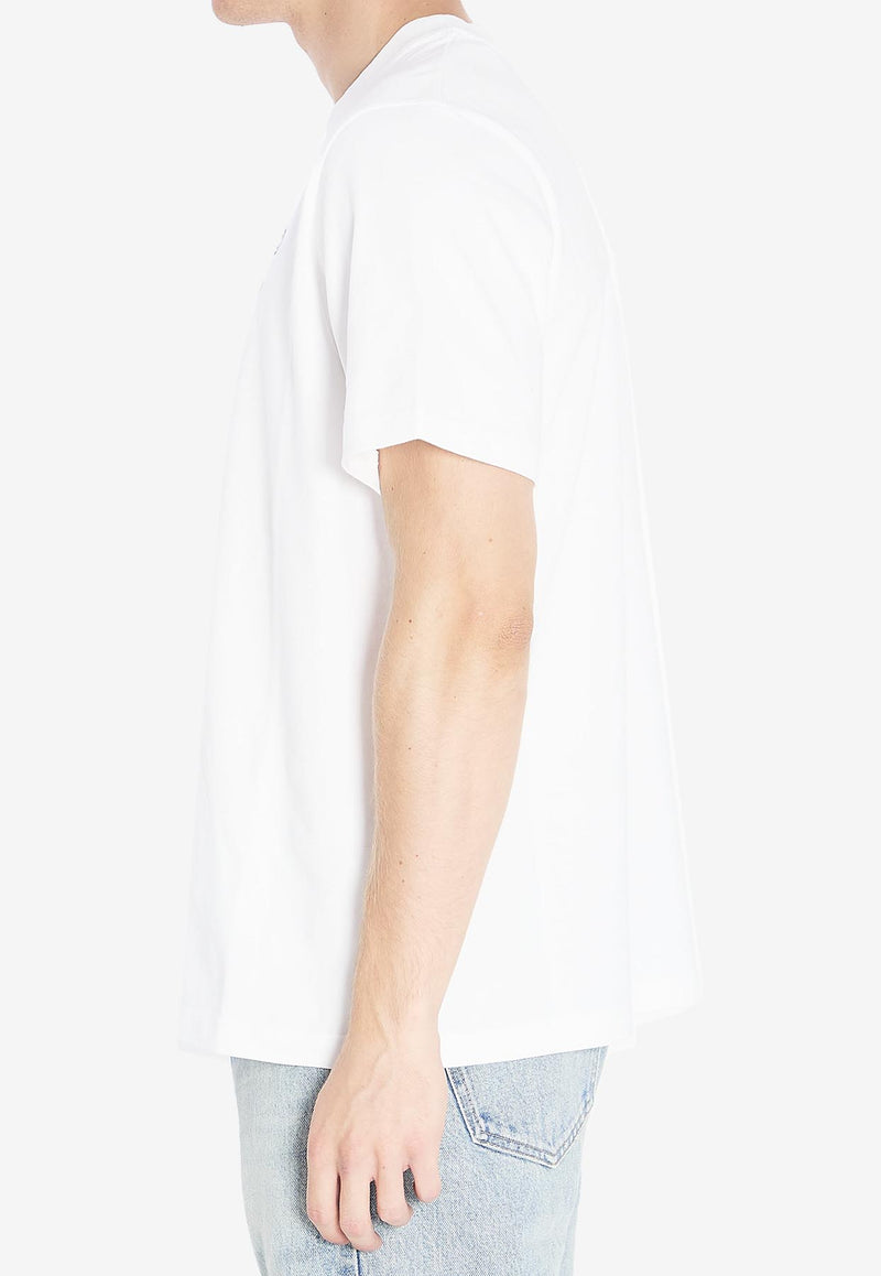 Casablanca Tennis Club Icon Printed T-shirt White MPF25JTS00101--WHITE