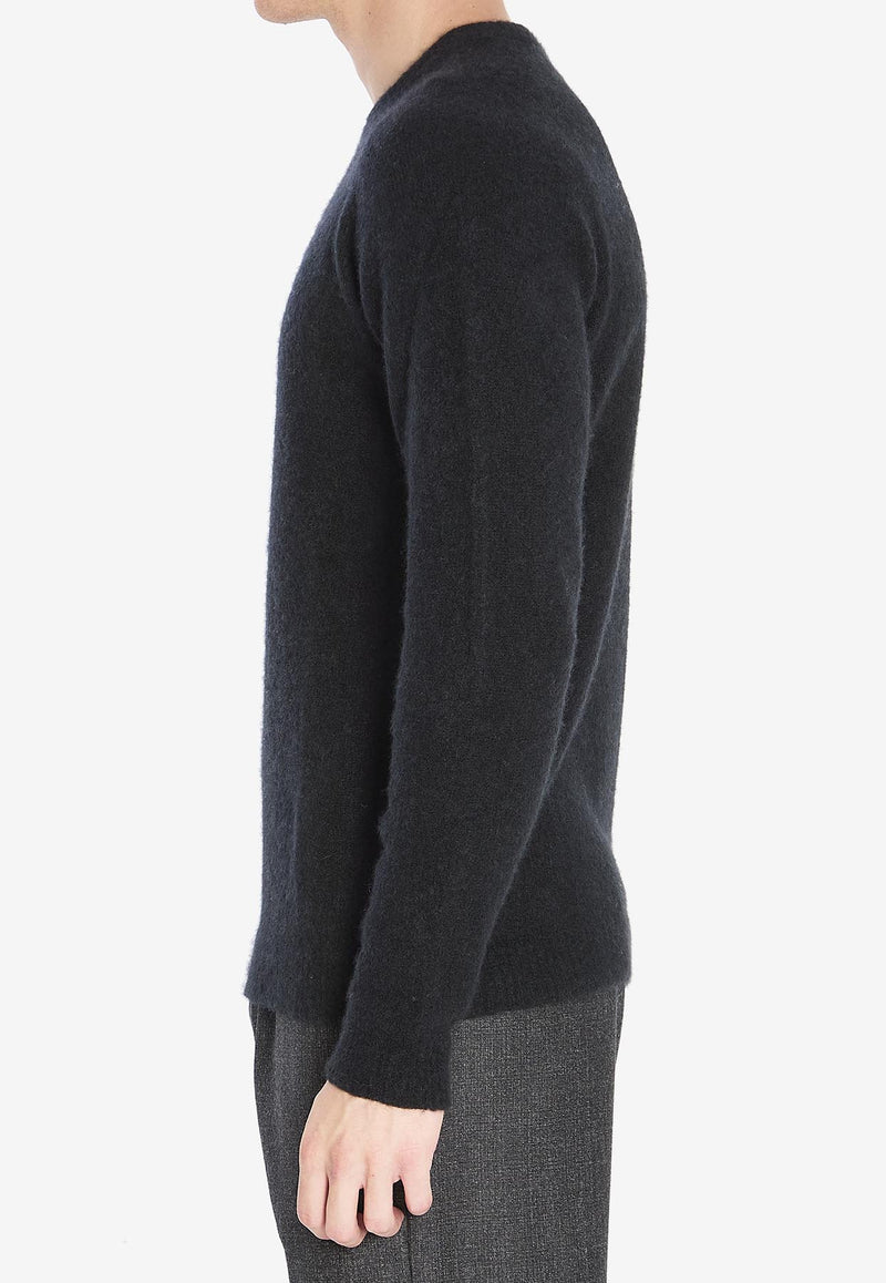 Roberto Collina Essential Crewneck Sweater Black 253M32001--M3209