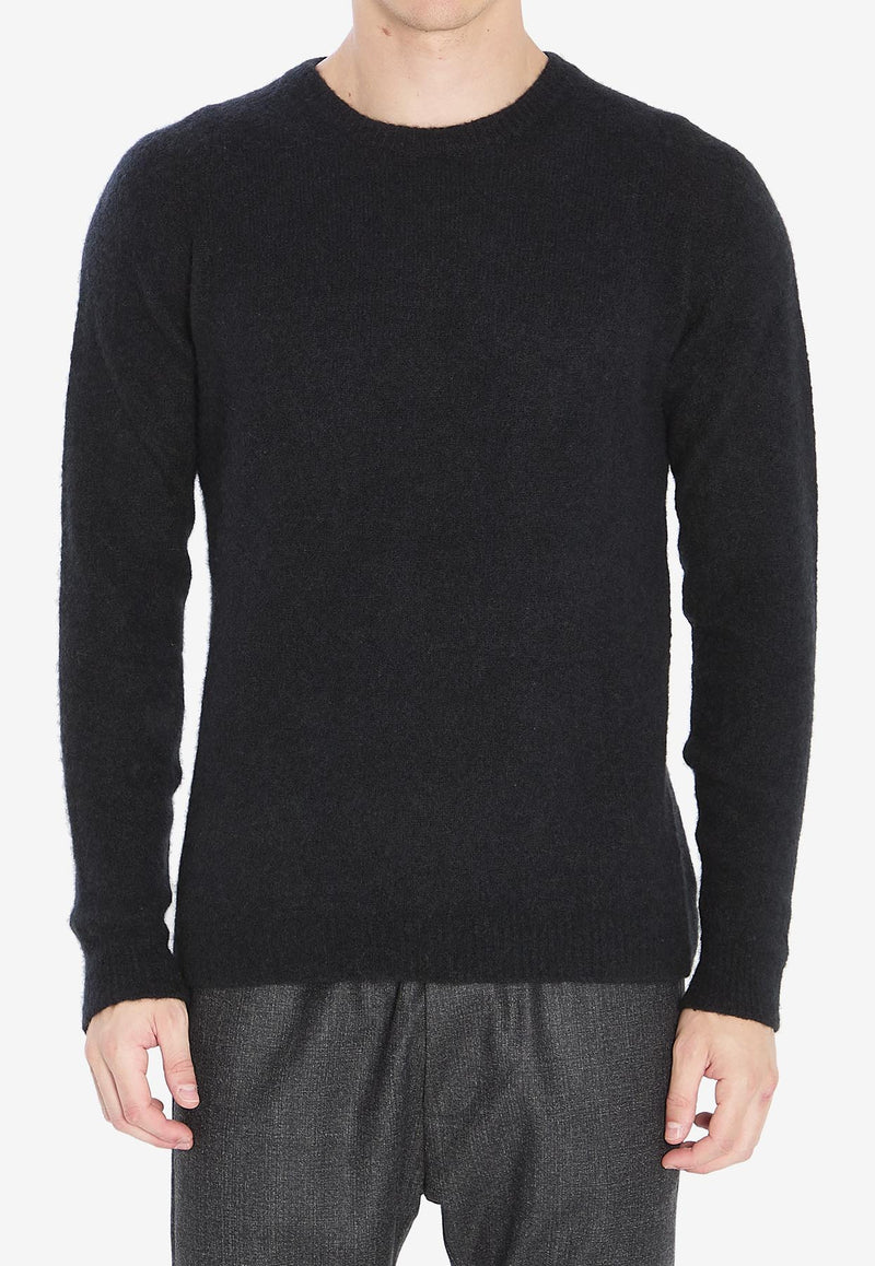 Roberto Collina Essential Crewneck Sweater Black 253M32001--M3209
