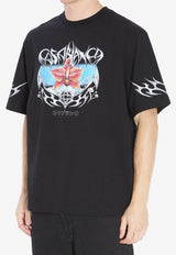 Casablanca Blades Print T-shirt Black AW25JTS044--05