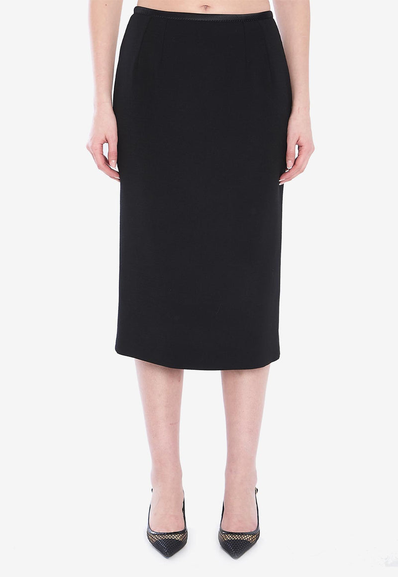 Dolce & Gabbana Longuette Pencil Skirt Black F4BBPT-FUBD2-N0000
