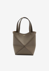 Loewe Mini Puzzle Fold Calf Leather Tote Bag Taupe A779V25X19--3170