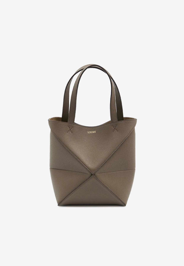 Mini Puzzle Fold Calf Leather Tote Bag