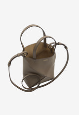Loewe Mini Puzzle Fold Calf Leather Tote Bag Taupe A779V25X19--3170