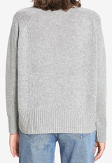 Allude Wool and Cashmere Turtleneck Sweater Gray 17104--83