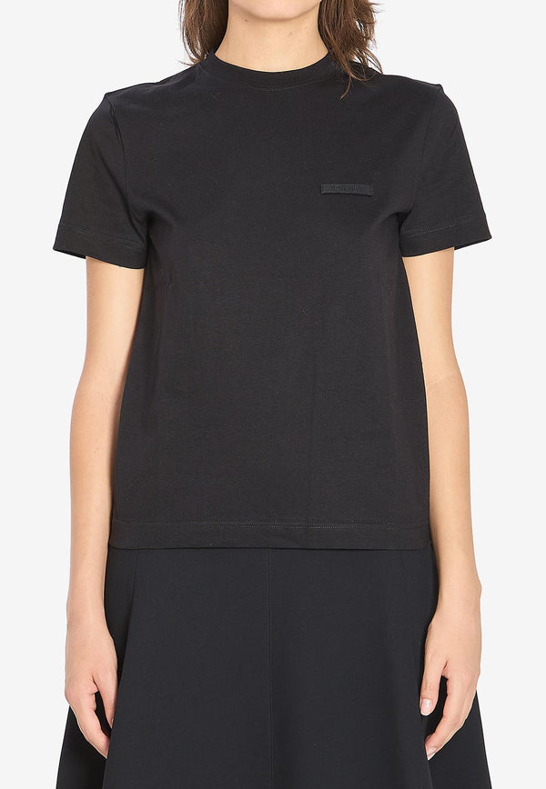 Jacquemus Gros Grain Crewneck T-shirt Black TSW00550A-J00029-990