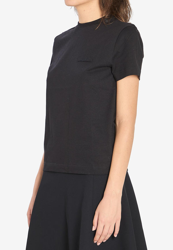 Jacquemus Gros Grain Crewneck T-shirt Black TSW00550A-J00029-990