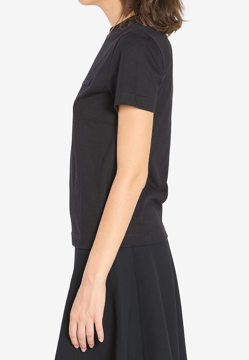 Jacquemus Gros Grain Crewneck T-shirt Black TSW00550A-J00029-990