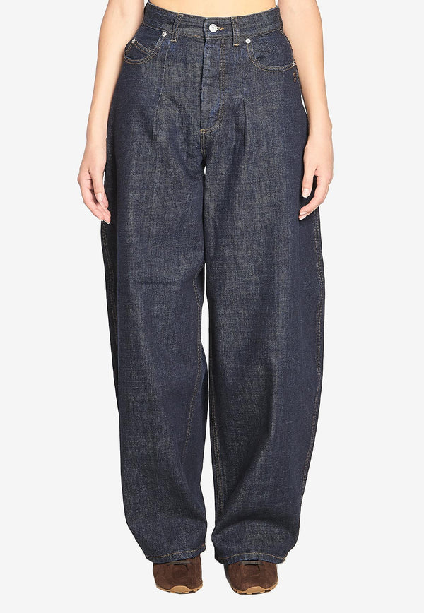 Jacquemus De-Nimes Ovalo Denim Pants Blue PAW00609A-D00036-390