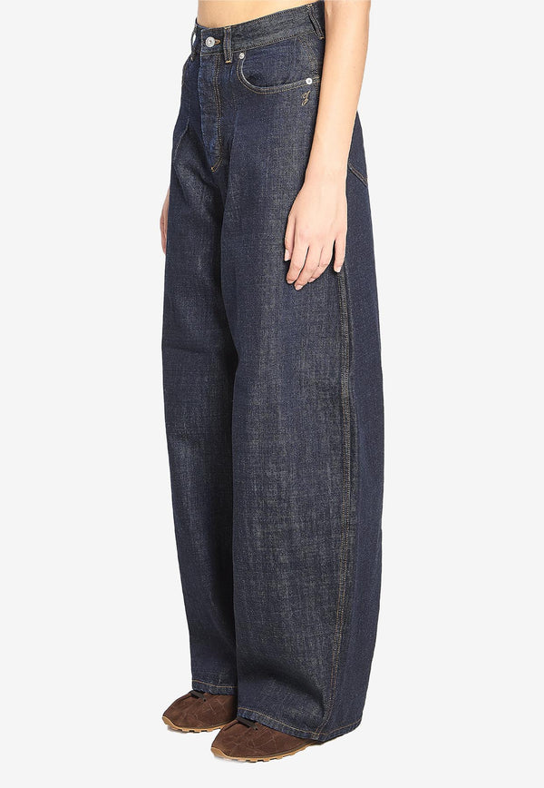 Jacquemus De-Nimes Ovalo Denim Pants Blue PAW00609A-D00036-390