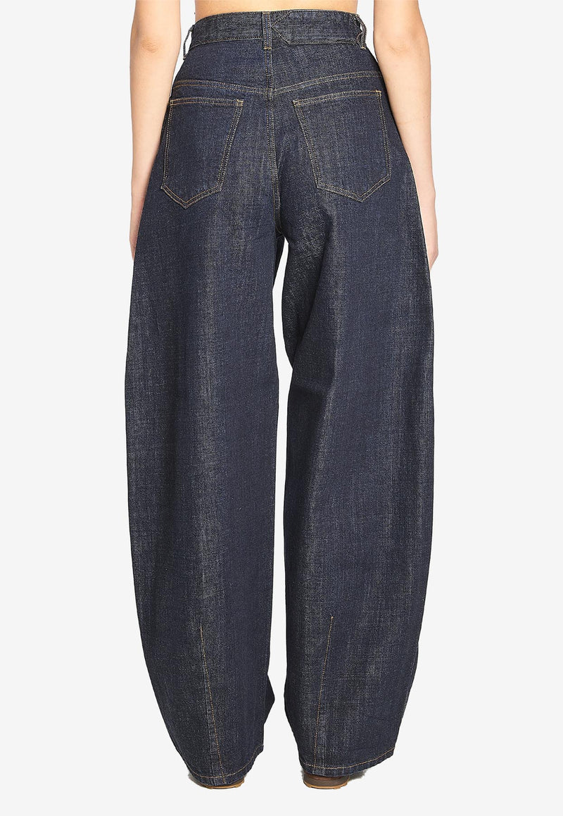 Jacquemus De-Nimes Ovalo Denim Pants Blue PAW00609A-D00036-390