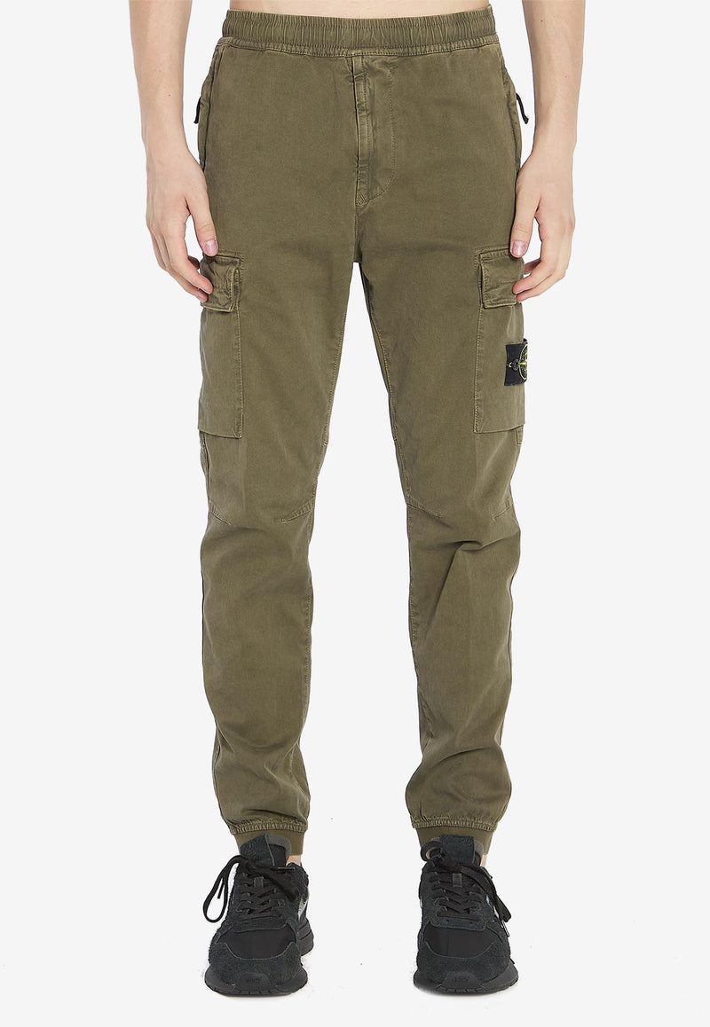 Stone Island Compass Patch Cargo Pants Green K2S153100033-S00L1-V0154