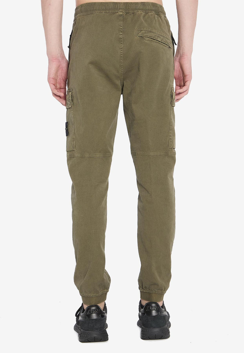 Stone Island Compass Patch Cargo Pants Green K2S153100033-S00L1-V0154