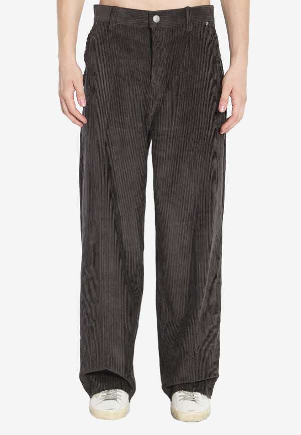 Corduroy Straight-Leg Pants
