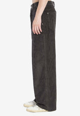 Corduroy Straight-Leg Pants