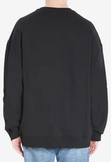 Loewe Yarn Embroidered Logo Sweatshirt Black H526Y24X63--1100