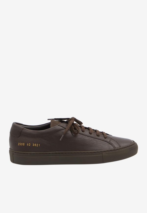 Common Projects Achilles Premium Nappa Leather Sneakers Brown 2506--3621