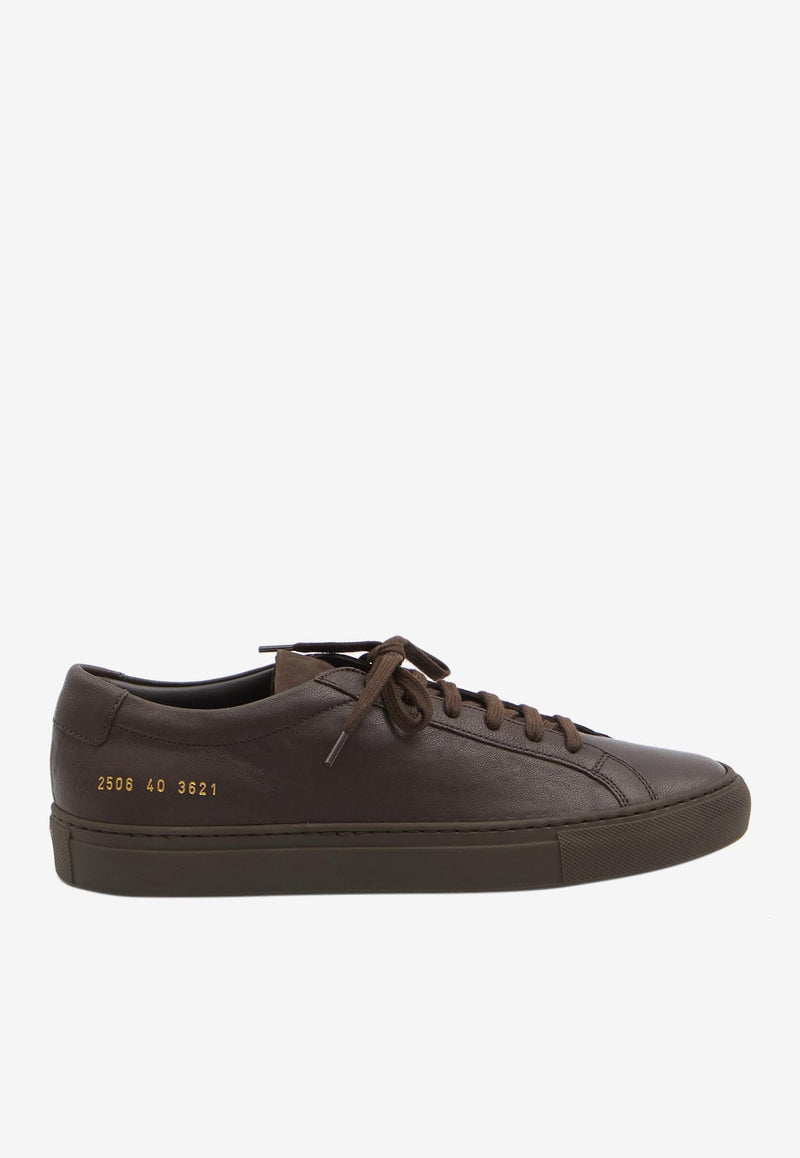 Common Projects Achilles Premium Nappa Leather Sneakers Brown 2506--3621