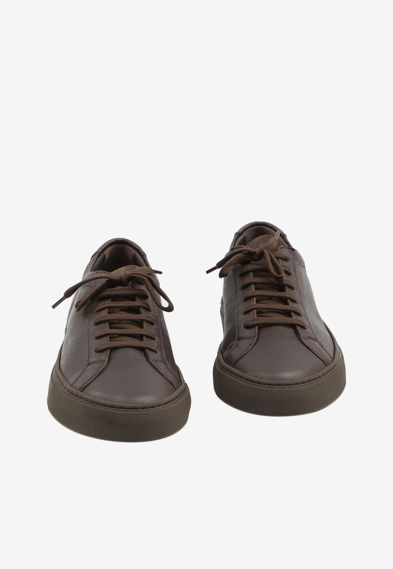 Common Projects Achilles Premium Nappa Leather Sneakers Brown 2506--3621