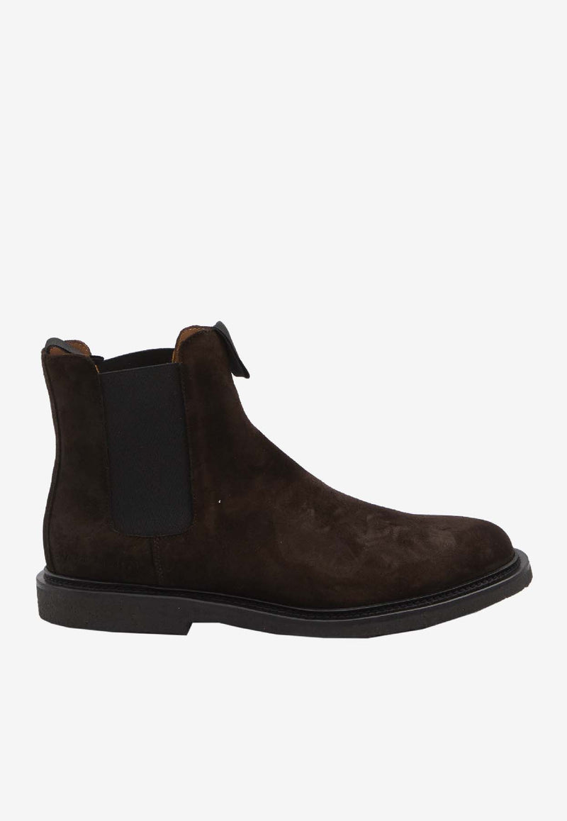 Common Projects Suede Chelsea Boots Brown 2446--3621