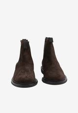 Common Projects Suede Chelsea Boots Brown 2446--3621