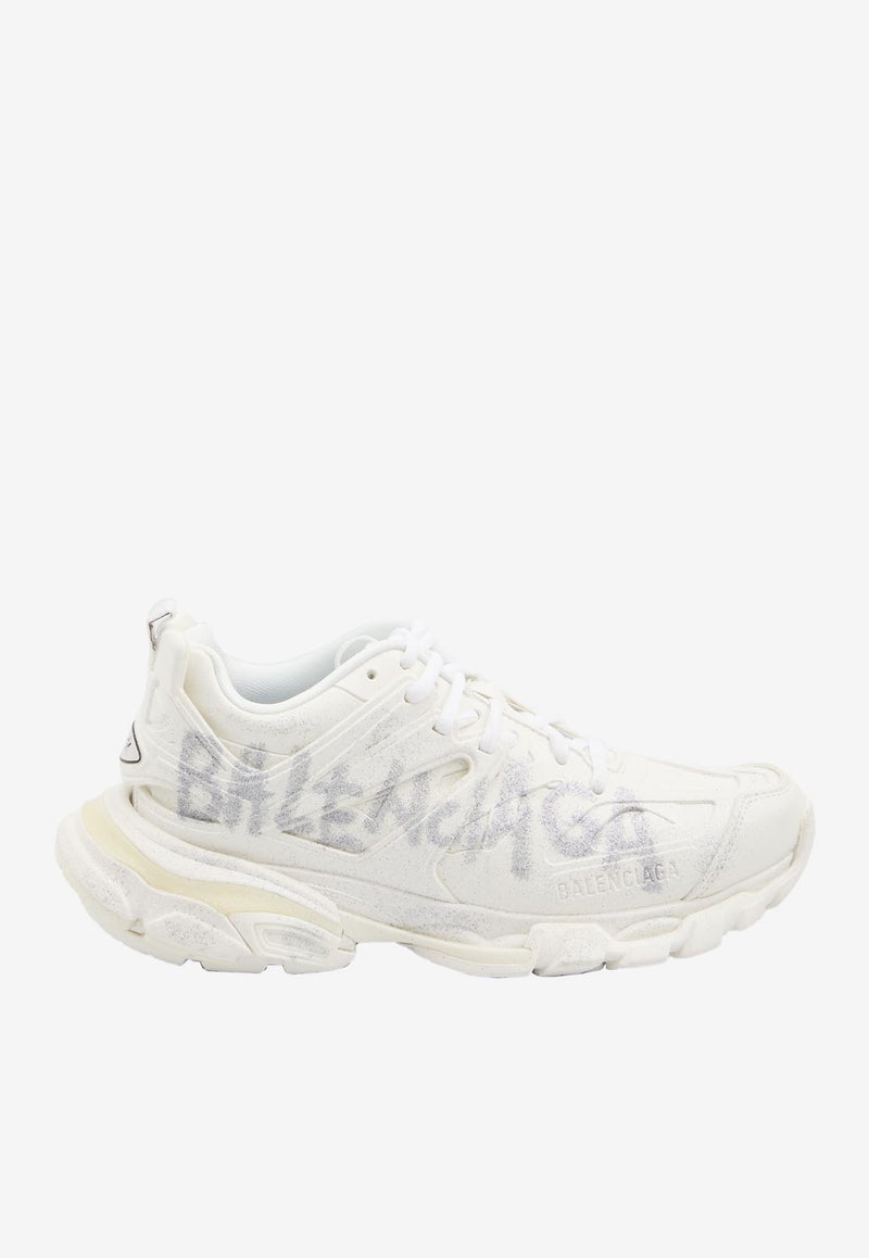 Balenciaga Track Nail Polish Low-Top Sneakers White 823825-WTREL-9000