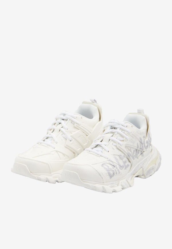 Balenciaga Track Nail Polish Low-Top Sneakers White 823825-WTREL-9000
