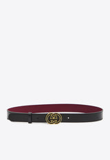 Gucci Interlocking G Leather Belt Black 837151-0YARS-1000