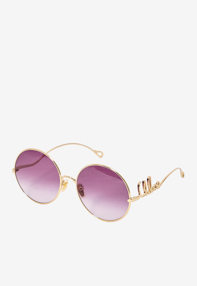 Chloé 60s Round Sunglasses Purple CH0329S--003