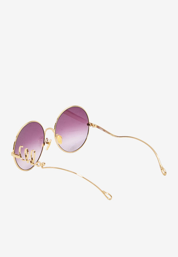 Chloé 60s Round Sunglasses Purple CH0329S--003