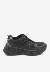 Golden Goose DB Lightstar Leather and Mesh Low-Top Sneakers Black GWF00724-F006473-90100