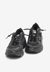 Golden Goose DB Lightstar Leather and Mesh Low-Top Sneakers Black GWF00724-F006473-90100