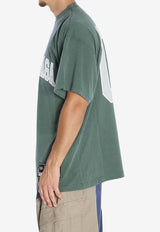 Balenciaga Oversized Basketball T-shirt   Green 850353-TTVG2-6399