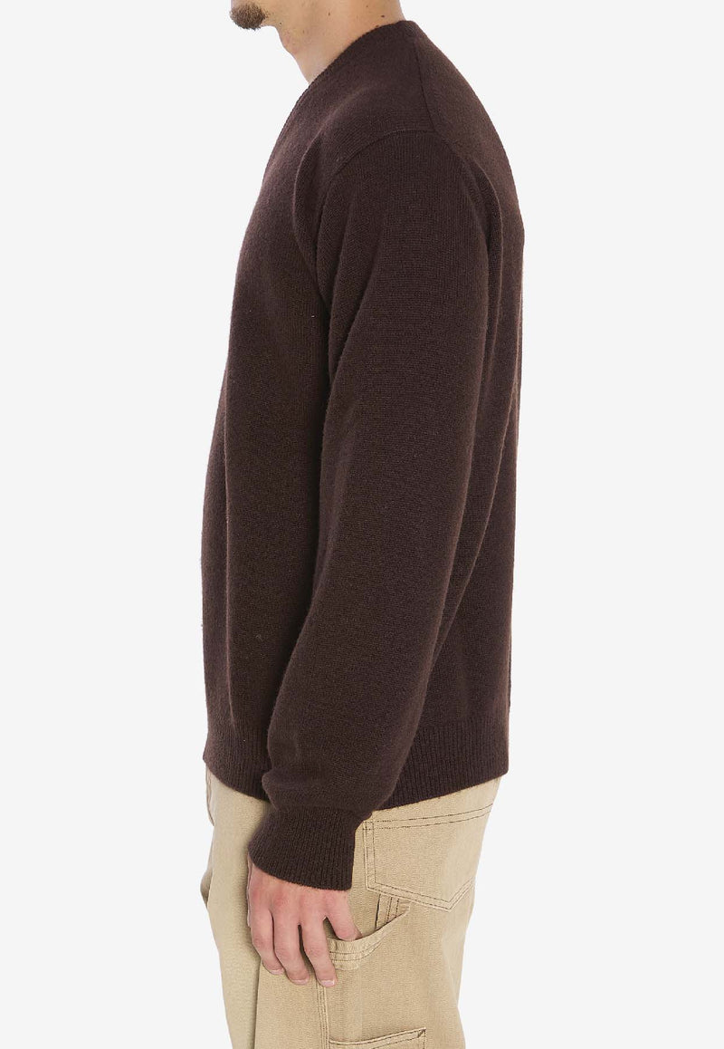 Maison Margiela Cashmere V-neck Sweater Brown S50HN0014-M13145-144M